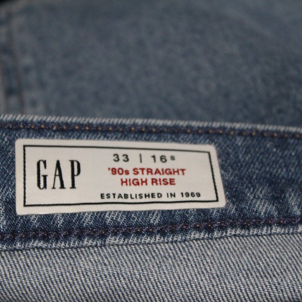 Gap 33/16 short denim jeans (1466) - Picture 9 of 12